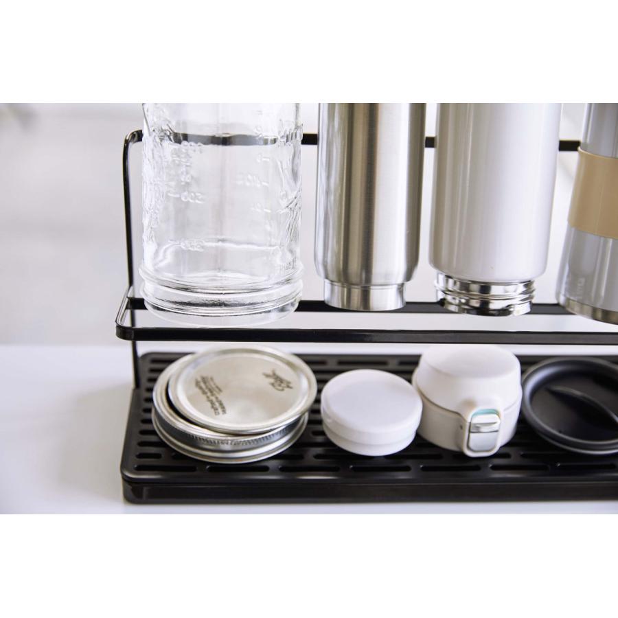 水筒スタンド 正規品 TOWER タワー ワイドジャグボトルスタンド おしゃれ シンプル ボトルラック 山崎実業 ブラック | tower | 04