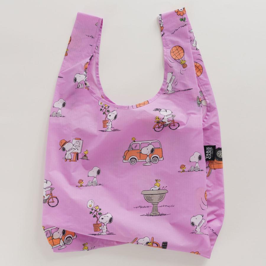 エコバッグ BAGGU 正規品 STANDARD BAGGU PEANUTS スヌーピー コラボ SNOOPY マチ広 大きめ 折りたたみ バ