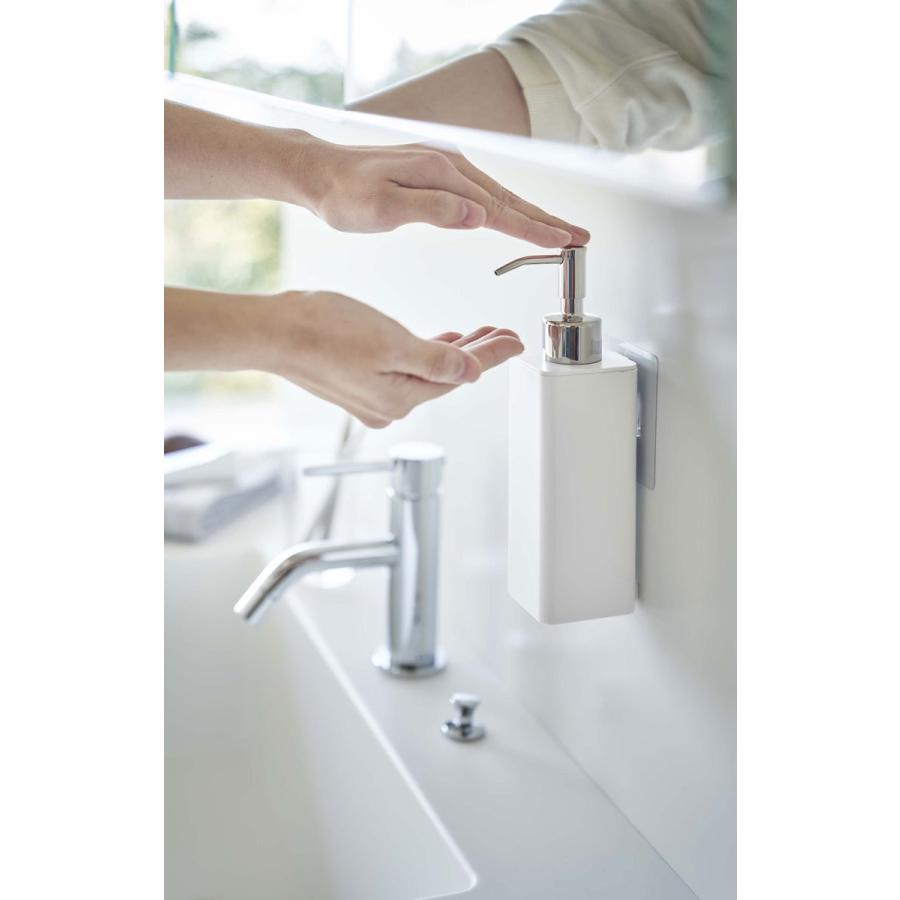 ソープディスペンサー 正規品 TOWER タワー フィルムフックキッチンディスペンサー シンプル おしゃれ ソープボトル 詰め替え用ボトル 山崎実業 ホワイト | tower | 06