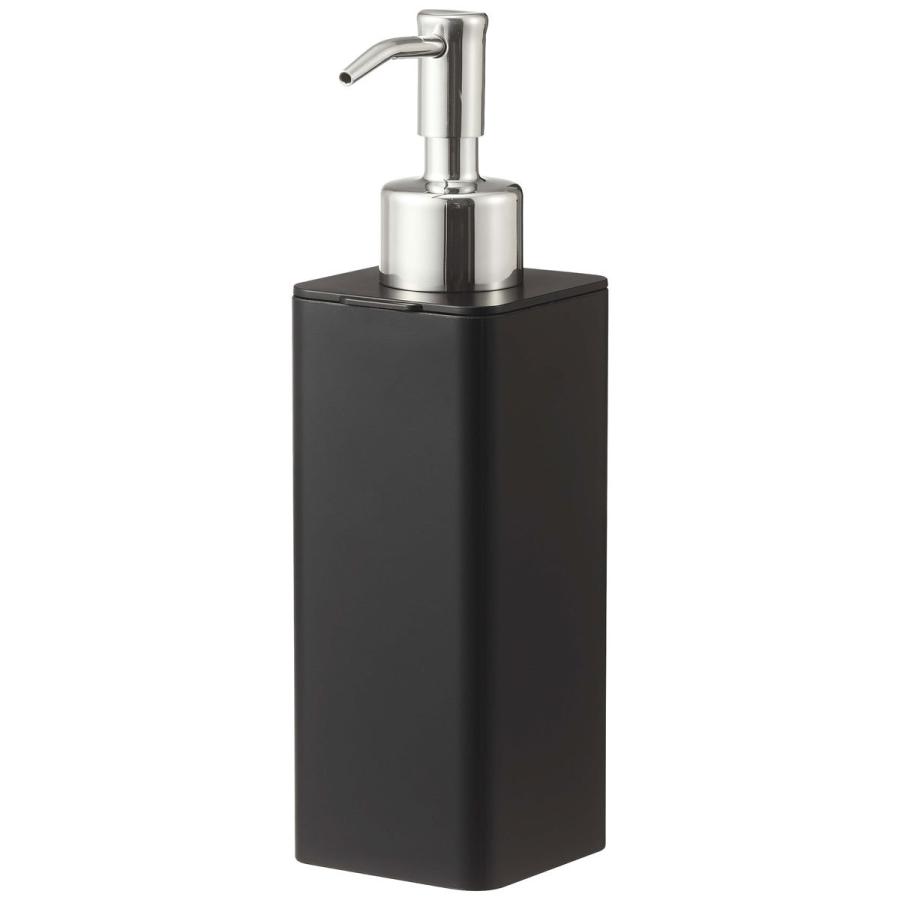 ソープディスペンサー 正規品 TOWER タワー フィルムフックキッチンディスペンサー シンプル おしゃれ ソープボトル 詰め替え用ボトル 山崎実業 ブラック | tower