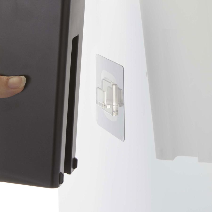 ソープディスペンサー 正規品 TOWER タワー フィルムフックキッチンディスペンサー シンプル おしゃれ ソープボトル 詰め替え用ボトル 山崎実業 ブラック | tower | 09