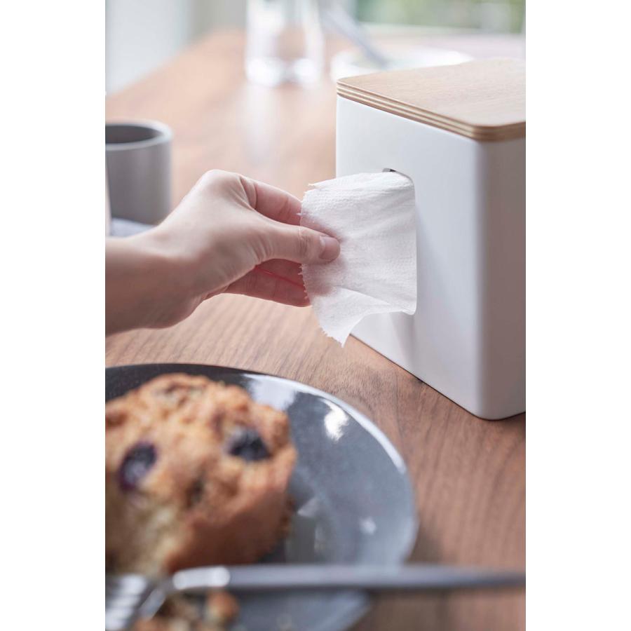 ティッシュケース 正規品 RIN リン ティッシュ＆トイレットペーパーケース ティッシュペーパ ティッシュカバー 山崎実業 ナチュラル |  | 05
