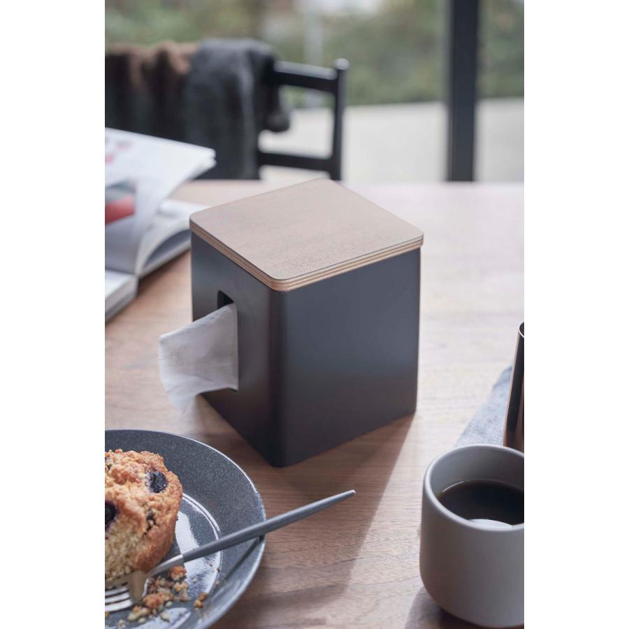 ティッシュケース 正規品 RIN リン ティッシュ＆トイレットペーパーケース ティッシュペーパ ティッシュカバー 山崎実業 ブラウン |  | 03