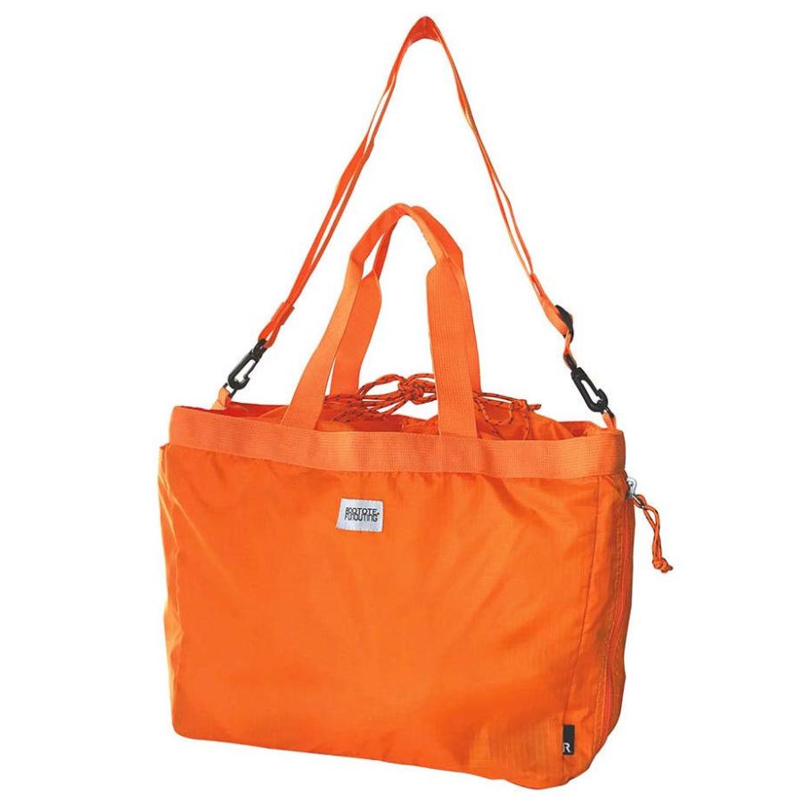 エコバッグ ルートート RT.グランデトランシェキャリー 軽量 肩掛け 2WAY ショルダー 折りたたみ ROOTOTE オレンジ | ROOTOTE