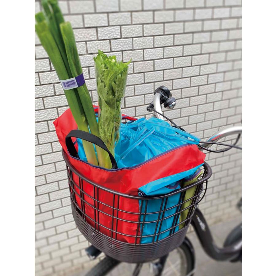 エコバッグ ルートート ルーショッパーグランデ サーモインナーセット 簡易保冷 洗濯可 おしゃれ 大容量 折りたたみ 収納 ROOTOTE ベージュストライプ | ROOTOTE | 03