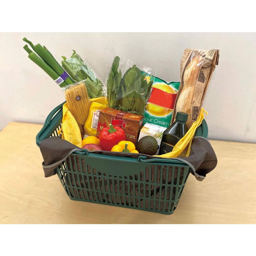 エコバッグ ルートート ルーショッパーグランデ サーモインナーセット 簡易保冷 洗濯可 おしゃれ 大容量 折りたたみ 収納 ROOTOTE ベージュストライプ | ROOTOTE | 04