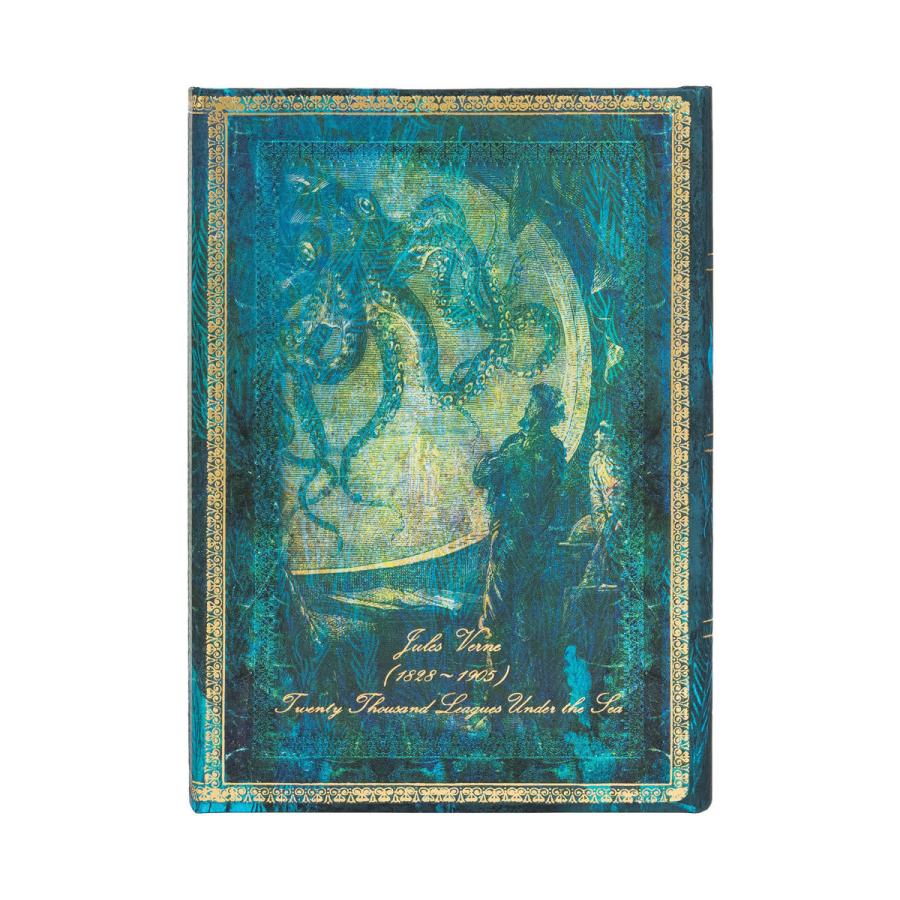ノートブック ペーパーブランクス MIDI ハードカバー 罫線 paperblanks ミディ ヴェルヌ 海底二万哩 | paperblanks | 02