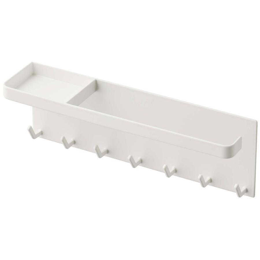 傘立て 正規品 TOWER タワー トレー付きマグネットアンブレラホルダー 傘掛け 傘かけ マスク収納 玄関収納 傘たて 傘スタンド 山崎実業 ホワイト | tower | 01