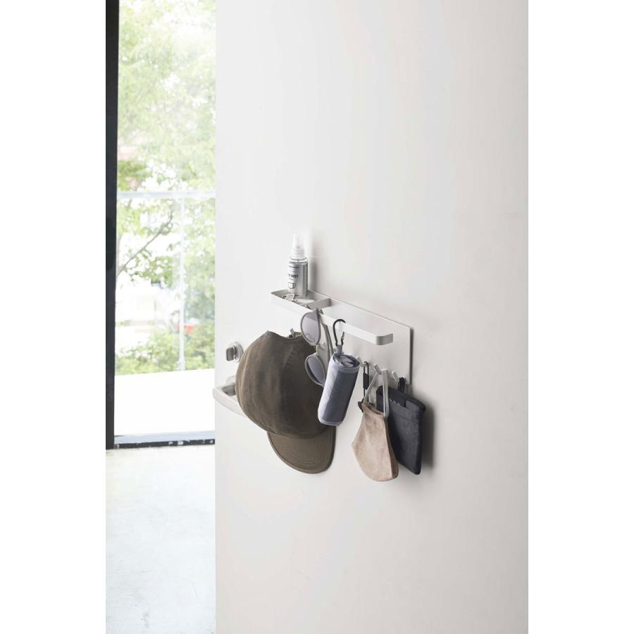 傘立て 正規品 TOWER タワー トレー付きマグネットアンブレラホルダー 傘掛け 傘かけ マスク収納 玄関収納 傘たて 傘スタンド 山崎実業 ホワイト | tower | 03