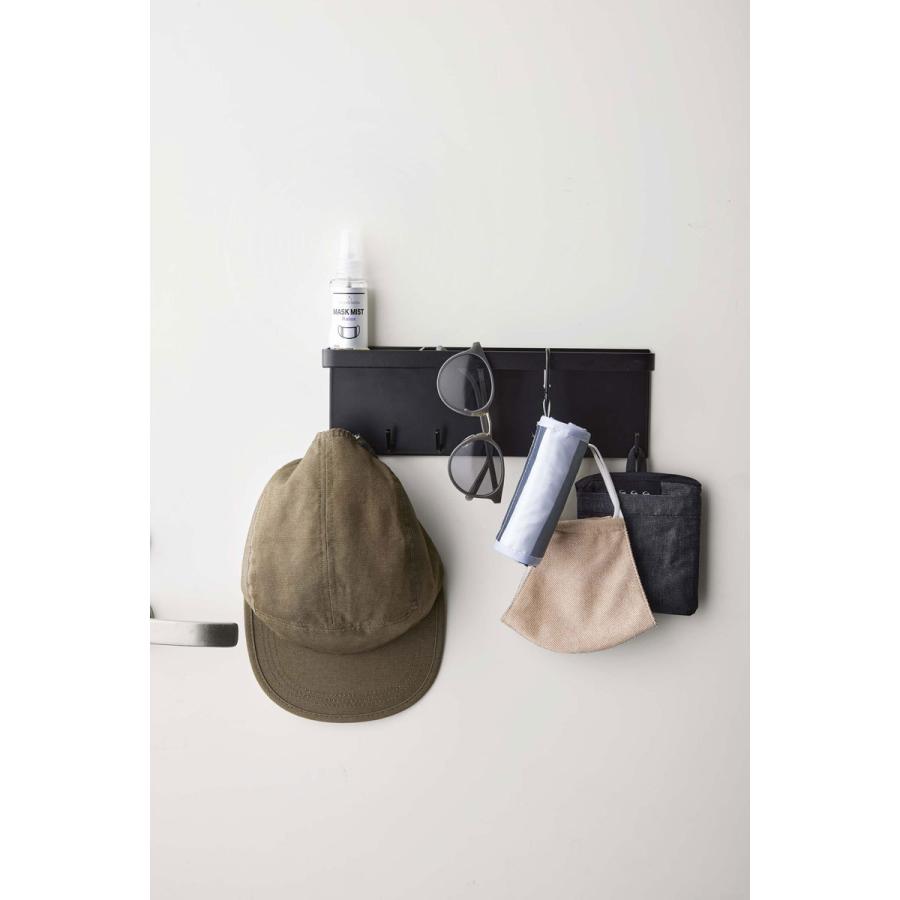 傘立て 正規品 TOWER タワー トレー付きマグネットアンブレラホルダー 傘掛け 傘かけ マスク収納 玄関収納 傘たて 傘スタンド 山崎実業 ブラック | tower | 09