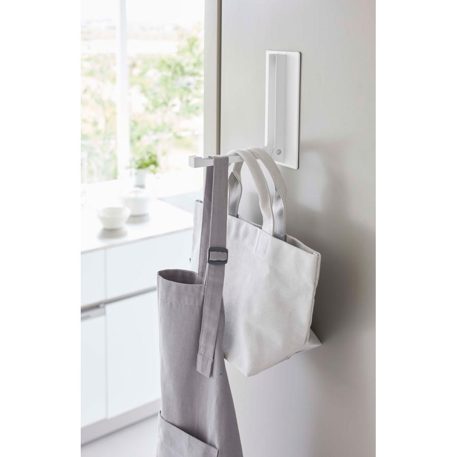 ハンガーラック 正規品 TOWER タワー マグネット折り畳みハンガー 折りたたみフック おしゃれ シンプル スリム ハンガーフック 山崎実業 ホワイト | tower | 05