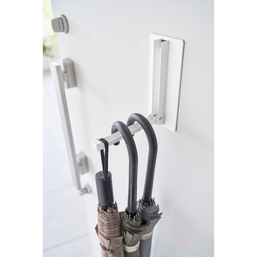 ハンガーラック 正規品 TOWER タワー マグネット折り畳みハンガー 折りたたみフック おしゃれ シンプル スリム ハンガーフック 山崎実業 ホワイト | tower | 07