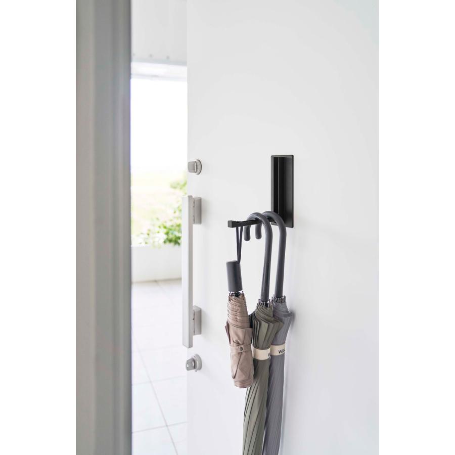 ハンガーラック 正規品 TOWER タワー マグネット折り畳みハンガー 折りたたみフック おしゃれ シンプル スリム ハンガーフック 山崎実業 ブラック | tower | 04