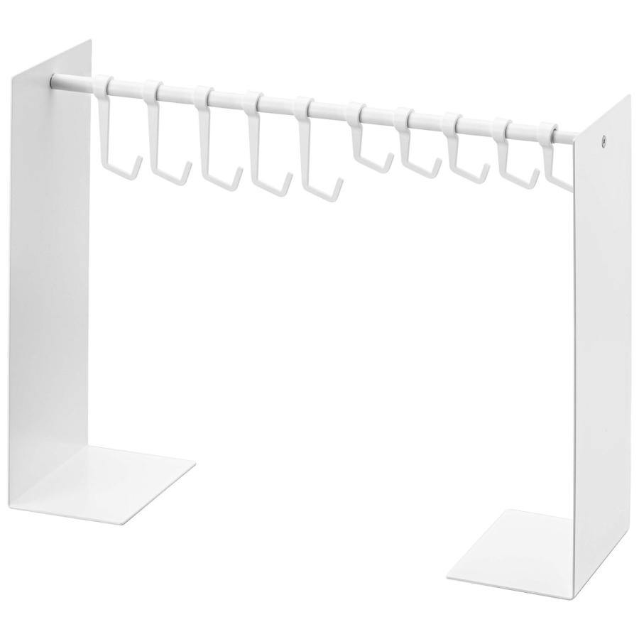 帽子収納アイデア 正規品 TOWER タワー 帽子収納スタンド 伸縮可能 フック 複数個 おしゃれ シンプル 帽子掛け 帽子フック 山崎実業 ホワイト | tower | 01