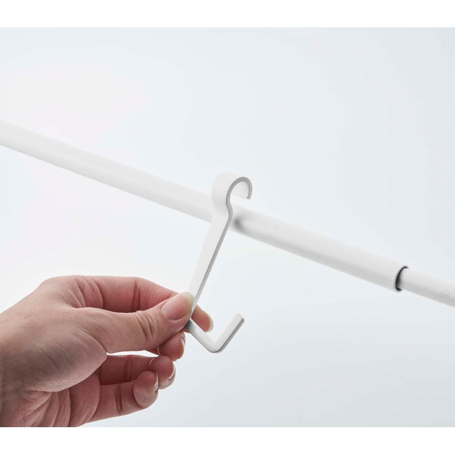 帽子収納アイデア 正規品 TOWER タワー 帽子収納スタンド 伸縮可能 フック 複数個 おしゃれ シンプル 帽子掛け 帽子フック 山崎実業 ホワイト | tower | 09
