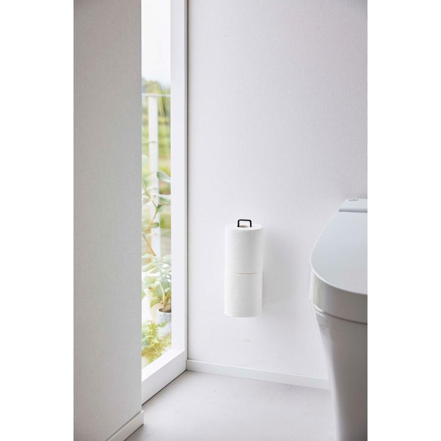 トイレ用品収納シリーズ 正規品 TOWER タワー ウォールトイレットペーパーホルダー トイレットペーパーホルダー トイレ用品 トイレ収納 山崎実業 ブラック | tower | 03