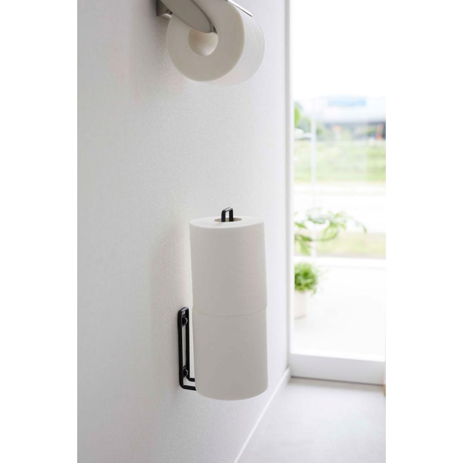 トイレ用品収納シリーズ 正規品 TOWER タワー ウォールトイレットペーパーホルダー トイレットペーパーホルダー トイレ用品 トイレ収納 山崎実業 ブラック | tower | 04