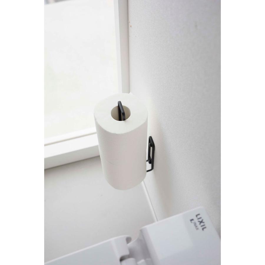 トイレ用品収納シリーズ 正規品 TOWER タワー ウォールトイレットペーパーホルダー トイレットペーパーホルダー トイレ用品 トイレ収納 山崎実業 ブラック | tower | 06
