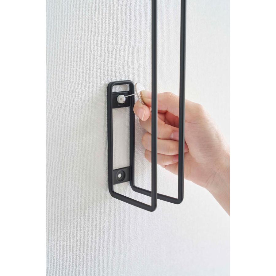 トイレ用品収納シリーズ 正規品 TOWER タワー ウォールトイレットペーパーホルダー トイレットペーパーホルダー トイレ用品 トイレ収納 山崎実業 ブラック | tower | 07