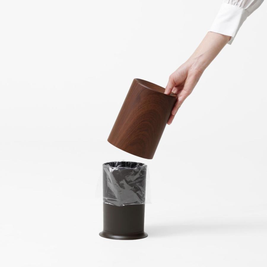 ゴミ箱 ideaco イデアコ mini TUBELOR　ミニチューブラー ミニサイズ 小さめ 卓上 洗面台 デスク 木目 ダストボックス ごみ箱 正規品 ローズウッド |  | 04