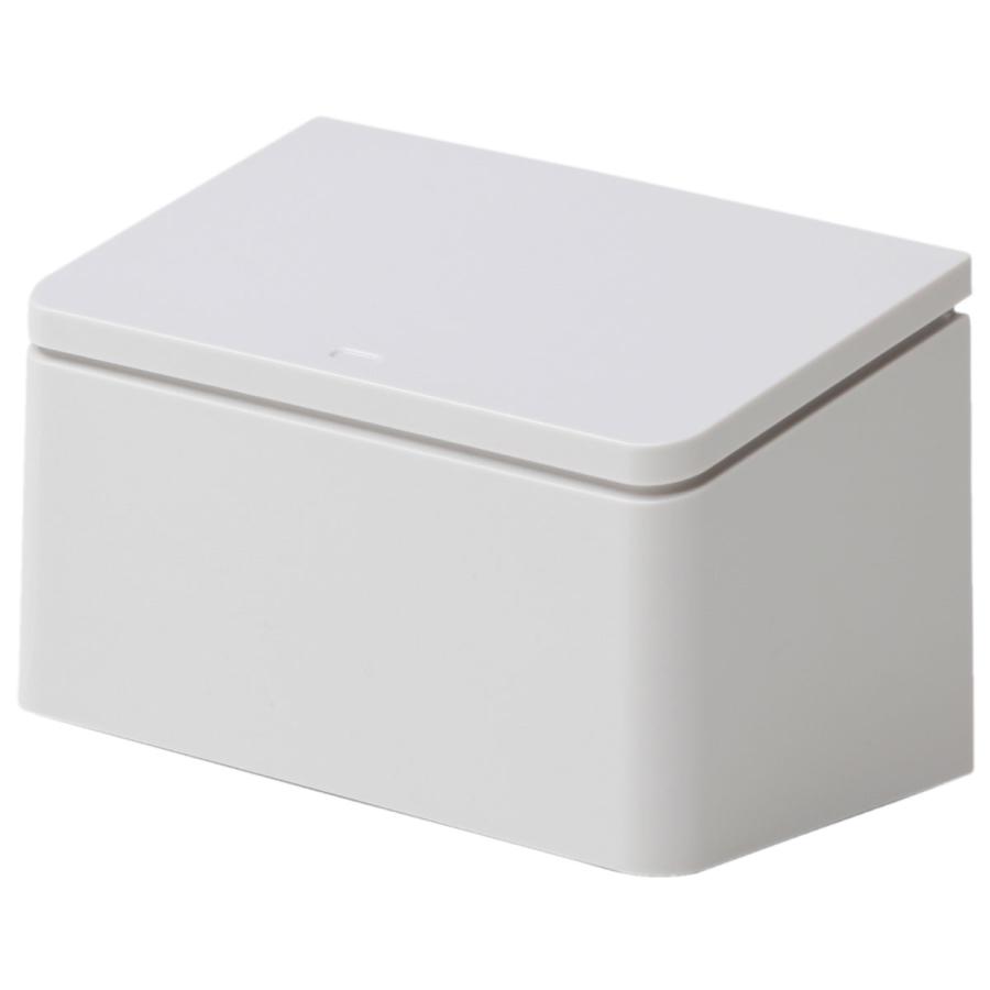 ゴミ箱 ideaco イデアコ TUBELOR flat rectangle チューブラーフラットレクタングル ミニ 小さめ おしゃれ 蓋付き フタ付き ごみ箱 グレー | 