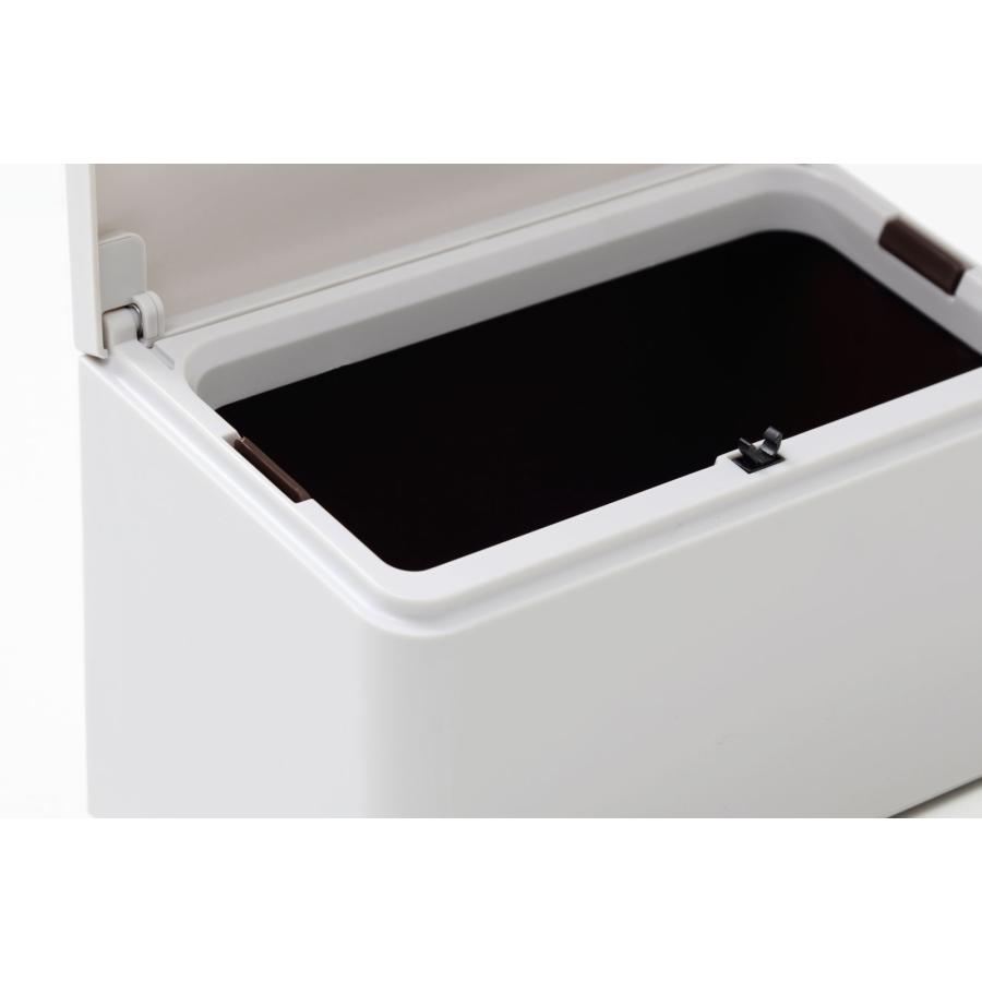 ゴミ箱 ideaco イデアコ TUBELOR flat rectangle チューブラーフラットレクタングル ミニ 小さめ おしゃれ 蓋付き フタ付き ごみ箱 グレー |  | 04