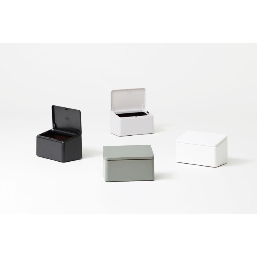 ゴミ箱 ideaco イデアコ TUBELOR flat rectangle チューブラーフラットレクタングル ミニ 小さめ おしゃれ 蓋付き フタ付き ごみ箱 グレー |  | 09