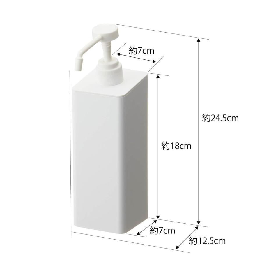 スプレーボトル 正規品 TOWER タワー マグネットアルコール除菌スプレーボトル 500mL 玄関扉 マグネット アルコール対応 アルコールボトル 山崎実業 ホワイト | tower | 10