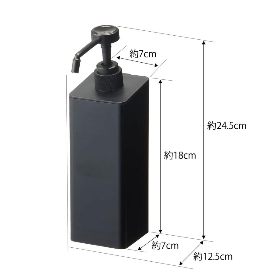 スプレーボトル 正規品 TOWER タワー マグネットアルコール除菌スプレーボトル 500mL 玄関扉 マグネット アルコール対応 アルコールボトル 山崎実業 ブラック | tower | 10