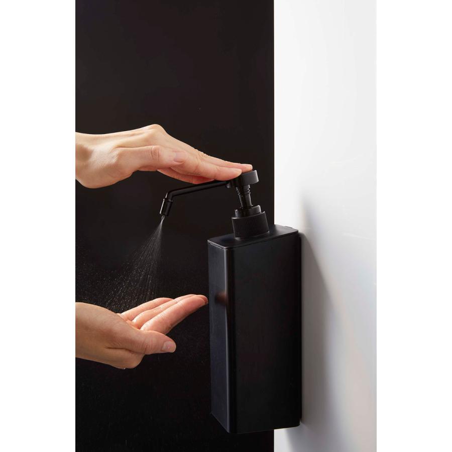 スプレーボトル 正規品 TOWER タワー マグネットアルコール除菌スプレーボトル 500mL 玄関扉 マグネット アルコール対応 アルコールボトル 山崎実業 ブラック | tower | 04