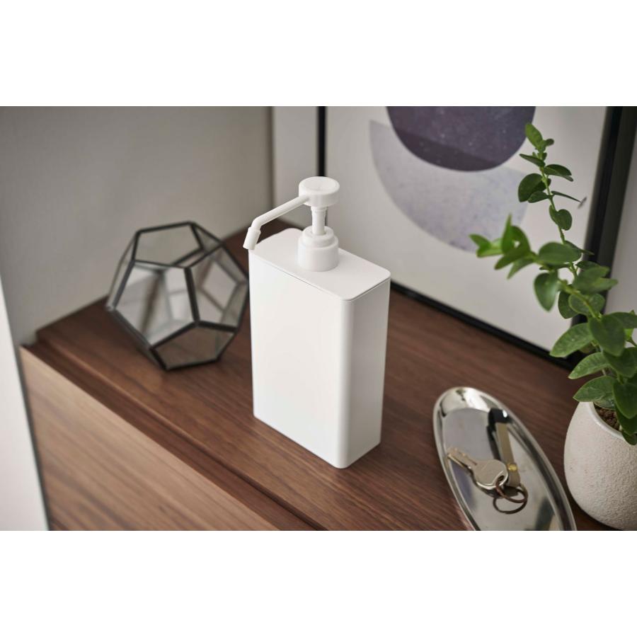 スプレーボトル 正規品 TOWER タワー アルコール除菌スプレーボトル スクエア スリム 700mL 詰め替え 容器 アルコール対応 アルコールボトル 山崎実業 ホワイト | tower | 02