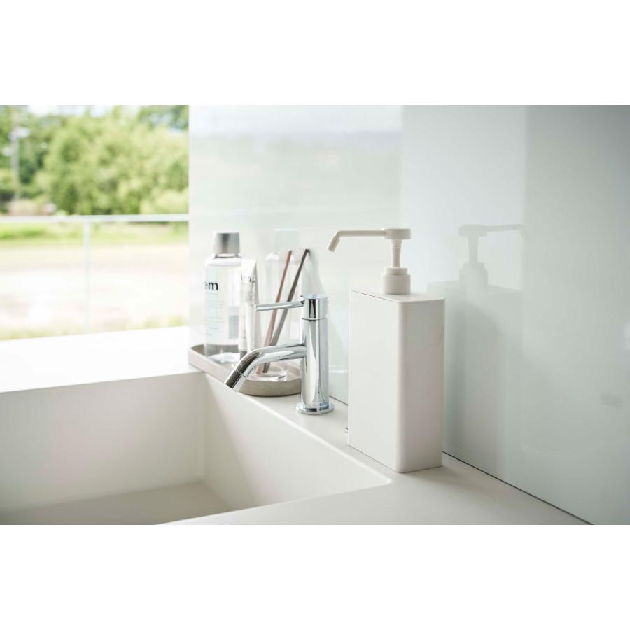 スプレーボトル 正規品 TOWER タワー アルコール除菌スプレーボトル スクエア スリム 700mL 詰め替え 容器 アルコール対応 アルコールボトル 山崎実業 ホワイト | tower | 07