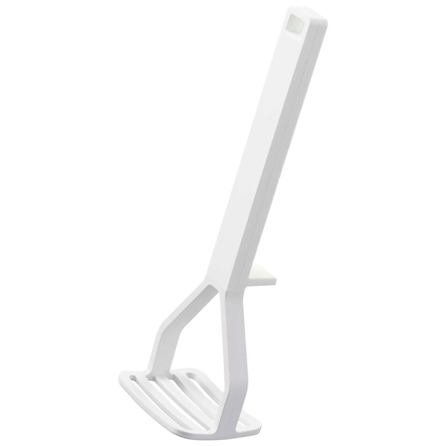 キッチンツール 正規品 TOWER タワー シリコーンハンドル ポテトマッシャー 便利 先端浮く構造 使いやすい つぶし機 じゃがいも 山崎実業 ホワイト | tower | 01