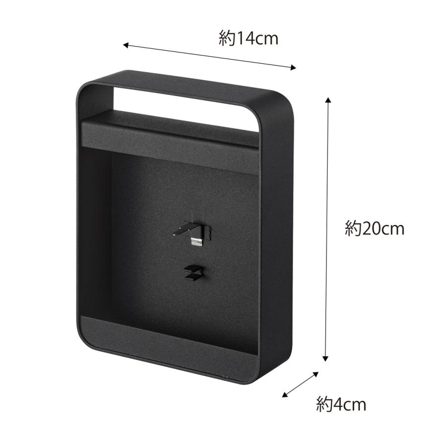 蚊取り線香入れ 正規品 tower タワー ハンドル付き蚊取り線香スタンド ベランダ おしゃれ 吊るす コンパクト 蚊遣り 蚊やり器 山崎実業 ブラック | tower | 10