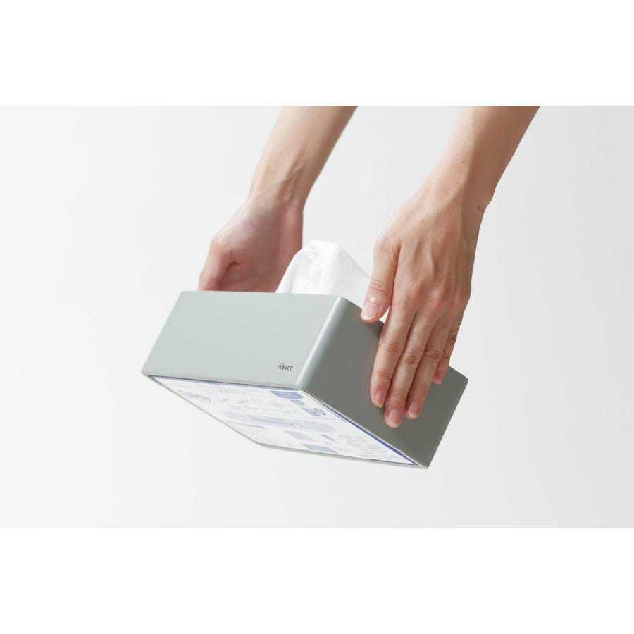 ティッシュケース ideaco イデアコ 箱ティッシュ専用 ボックスグランデ box grande おしゃれ  bar grande ティッシュカバー 正規品 グレー |  | 10