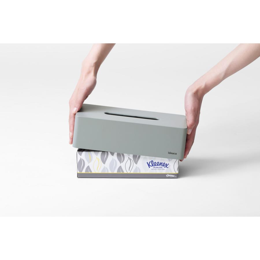 ティッシュケース ideaco イデアコ 箱ティッシュ専用 ボックスグランデ box grande おしゃれ  bar grande ティッシュカバー 正規品 グレー |  | 09