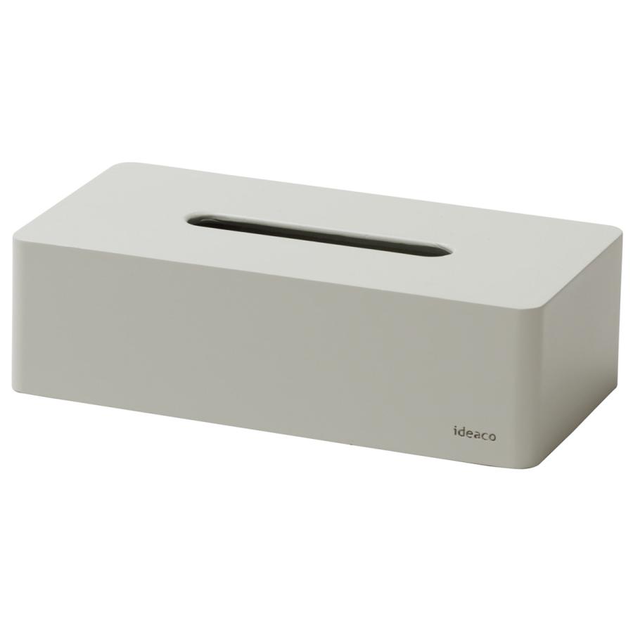 ティッシュケース ideaco イデアコ 箱ティッシュ専用 ボックスグランデ box grande おしゃれ  bar grande ティッシュカバー 正規品 サンドホワイト | 
