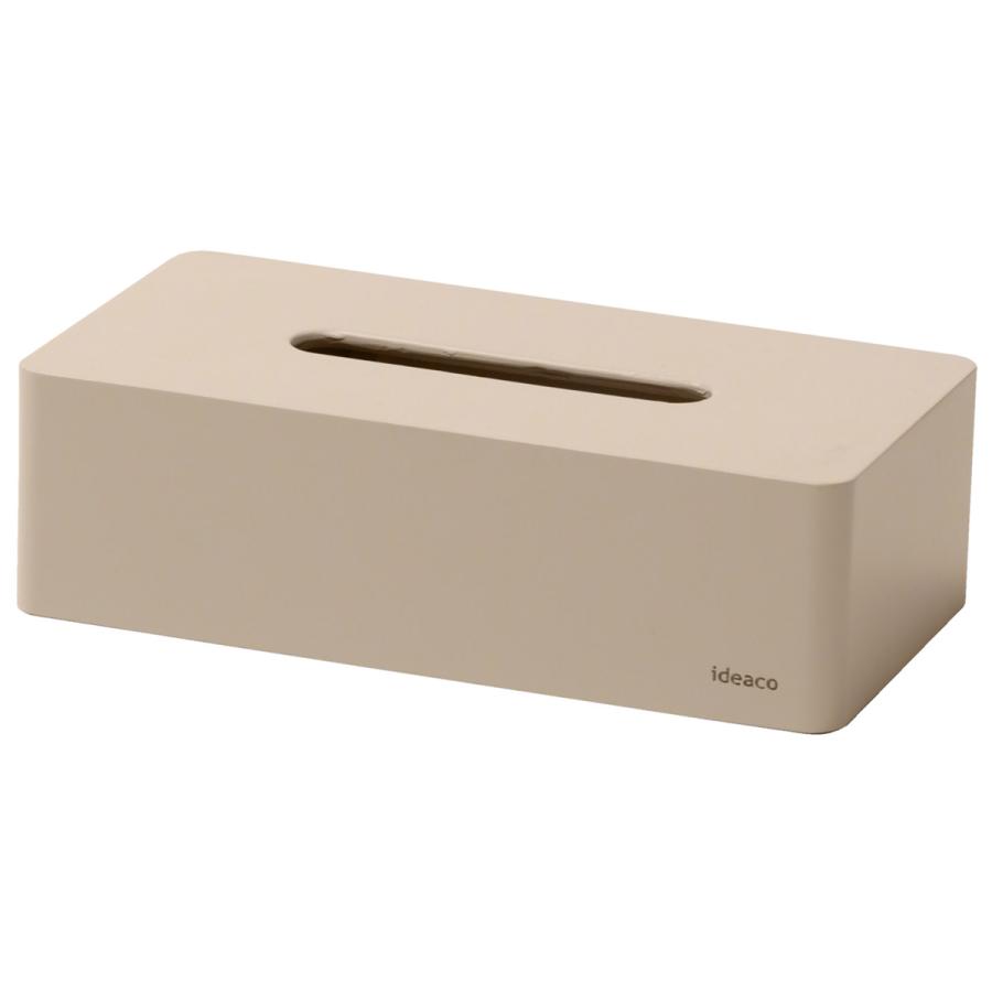 ティッシュケース ideaco イデアコ 箱ティッシュ専用 ボックスグランデ box grande おしゃれ  bar grande ティッシュカバー 正規品 ベージュ | 