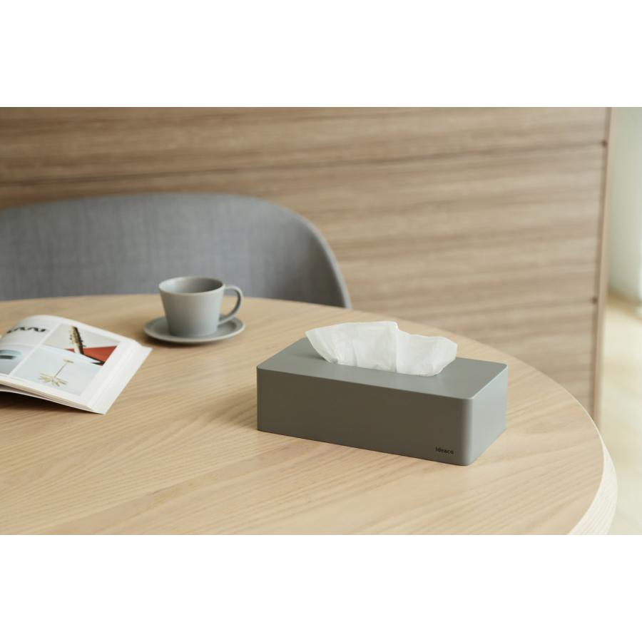 ティッシュケース ideaco イデアコ 箱ティッシュ専用 ボックスグランデ box grande おしゃれ  bar grande ティッシュカバー 正規品 ストーンサンドホワイト |  | 06