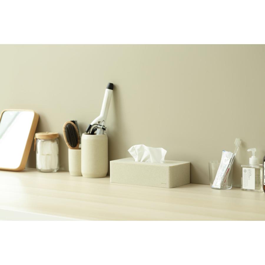 ティッシュケース ideaco イデアコ 箱ティッシュ専用 ボックスグランデ box grande おしゃれ  bar grande ティッシュカバー 正規品 ストーンサンドブラック |  | 03