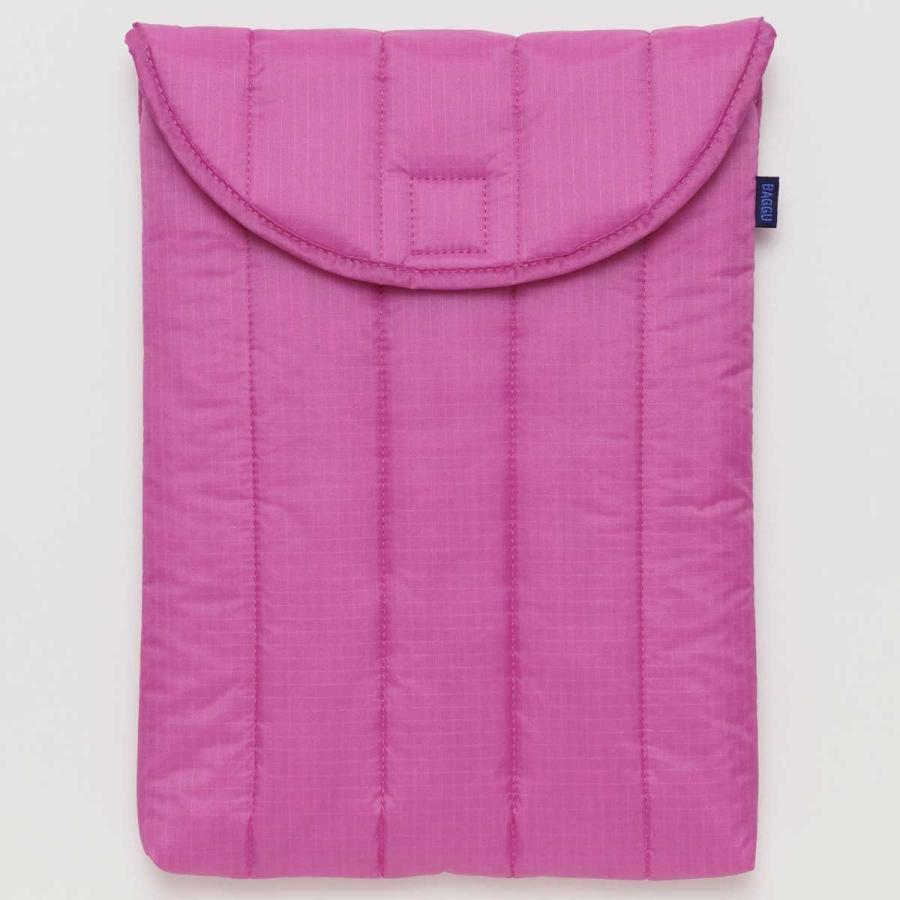 2023新作 ノートパソコンケース BAGGU バグゥ ラップトップ スリーブケース 13インチ/14インチ キルティング PCケース PCバッグ ブライトピンク | 