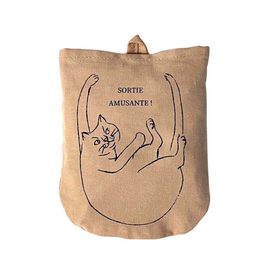 2023新作 エコバッグ ROOTOTE ルートート NA.ルーショッパーミニ.マルシェ おしゃれ トートバッグ レディース 猫 ねこ ネコ 折りたたみ シナモン | ROOTOTE | 02