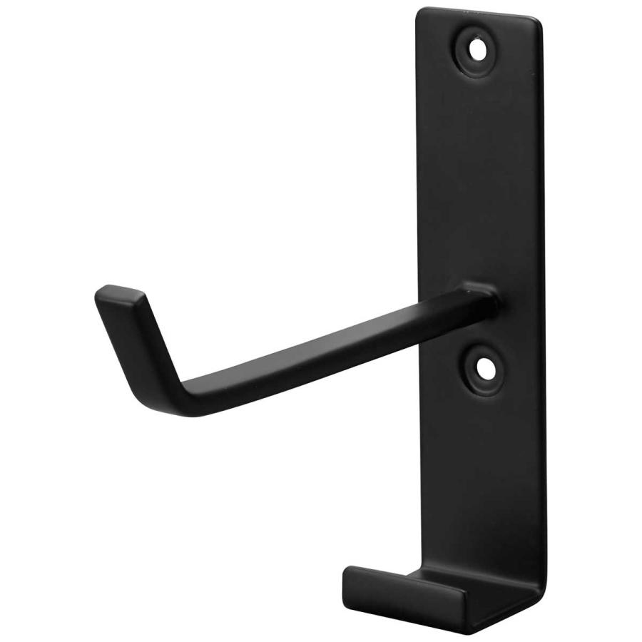 ヨガマットラック 正規品 tower タワー 石こうボード壁対応ウォールヨガマットハンガー フック付き 石膏ボード対応 壁掛け 壁付け 収納ラック 山崎実業 ブラック | tower | 01