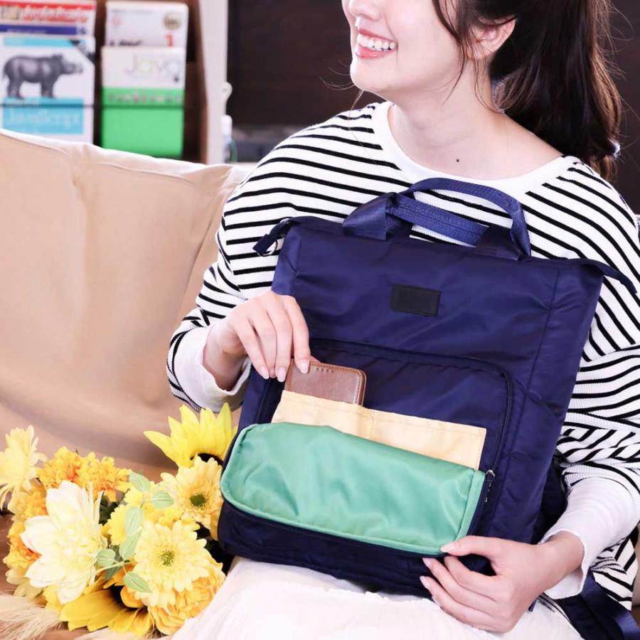 2023新作 リュック ROOTOTE ルートート SN.セオルー.アイロ 2wayトート レディース パソコンケース おしゃれ バックパック 正規品 ネイビー | ROOTOTE | 01