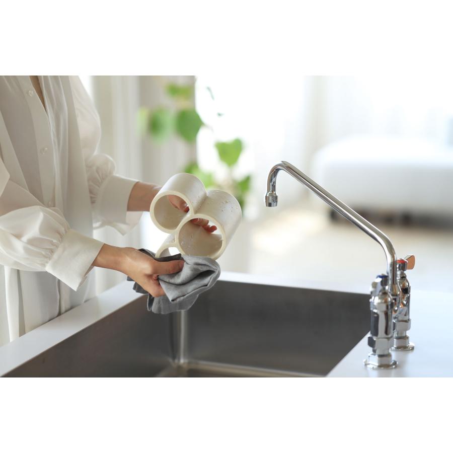 【在庫処分】水切りラック ideaco イデアコ スカルプチャー ツール ディー 水切りかご 水切りカゴ ディッシュラック Sculpture Tool D サンドブラック |  | 03