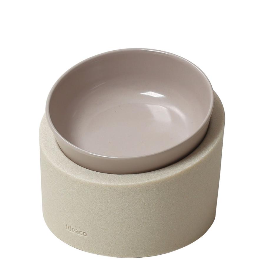 【在庫処分】ペットフードボウル ideaco イデアコ ペット用 ペットフィーダー Pet Feeder Food bowl Low ストーンサンドホワイト/グレージュ | 
