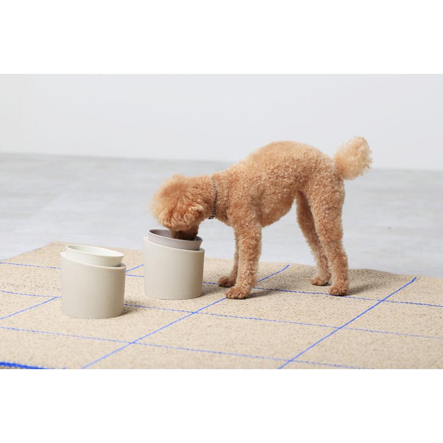 【在庫処分】ウォーターボウル ideaco イデアコ ペット用 ペットフィーダー Pet Feeder Water bowl High ストーンサンドホワイト/サンドホワイト |  | 01