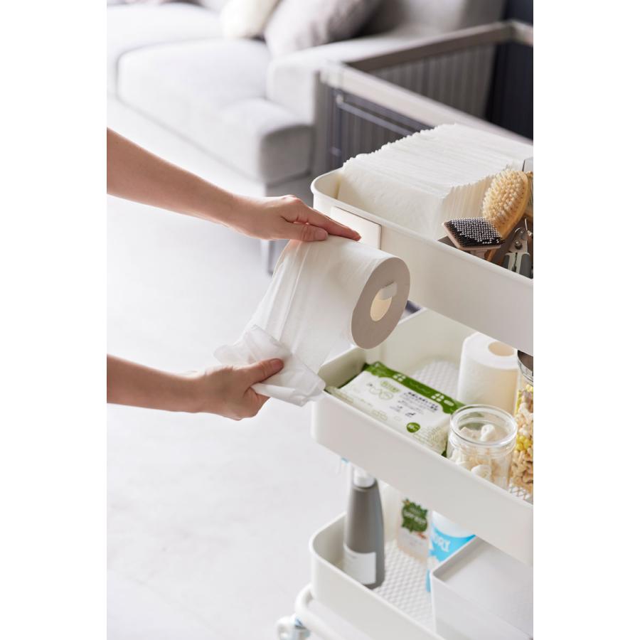 トイレットペーパーケース nooks ヌークス マグネットトイレットペーパーホルダー 壁付け トイレットペーパーホルダー 山崎実業 正規品 ホワイト | 山崎実業 | 06