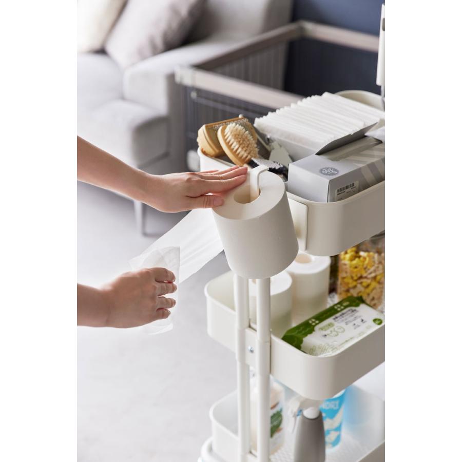 トイレットペーパーケース nooks ヌークス マグネットトイレットペーパーホルダー 壁付け トイレットペーパーホルダー 山崎実業 正規品 ホワイト | 山崎実業 | 07