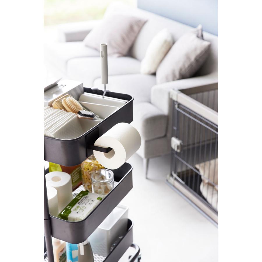 トイレットペーパーケース nooks ヌークス マグネットトイレットペーパーホルダー 壁付け トイレットペーパーホルダー 山崎実業 正規品 ブラック | 山崎実業 | 05